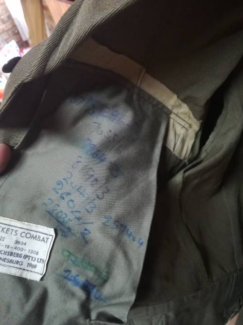 SADF 61 Base Workshop Bunnyjacket