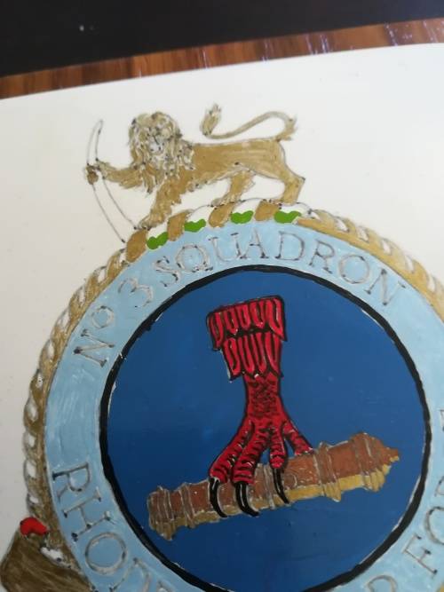 Rhodesian Air Force No:3 Squadron Plaque