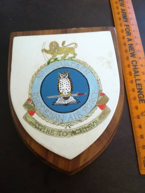 Rhodesian Air Force No:6 Squadron Plaque