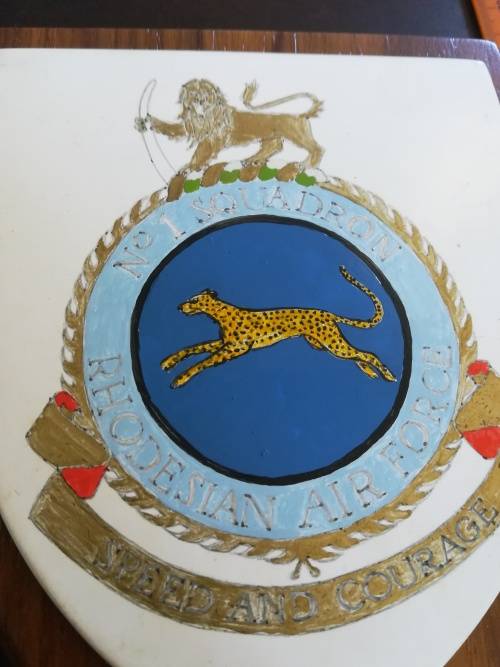 Rhodesian Air Force No:1 Squadron Plaque