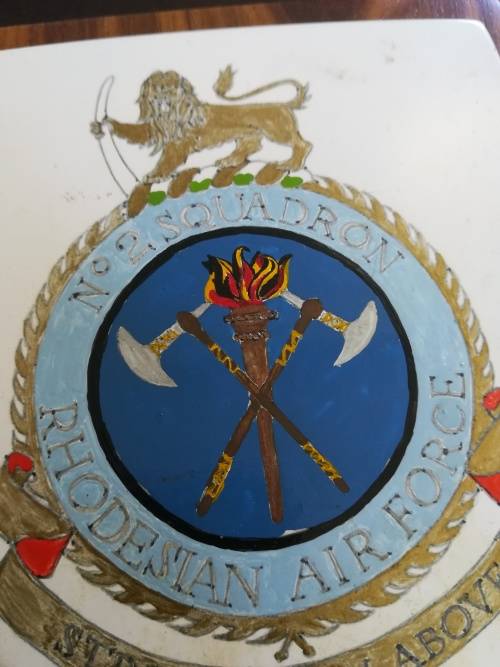 Rhodesian Air Force No:2 Squadron Plaque