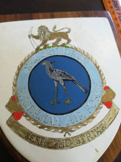 Rhodesian Air Force No:4 Squadron Plaque