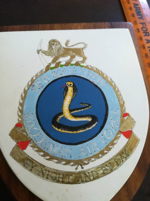 Rhodesian Air Force No:8 Squadron Plaque