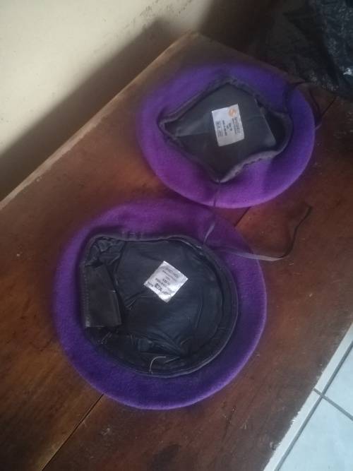 2x SADF Chaplains Berets (Size 60)