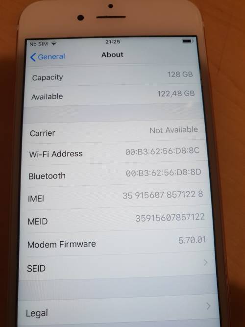 Iphone 6S ,128 GB