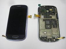 Samsung Galaxy S3MINI  I complete lcd and digitizer with frame BLUE(FREE POSTAGE)