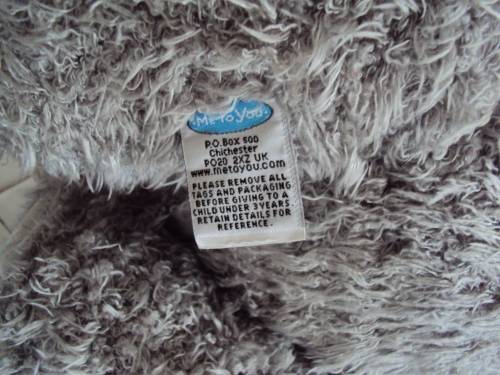 Large Me to You teddy bear in her pink hoody label intact About 41cm Clean, pre-loved