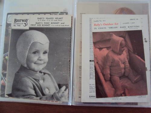 Collection of BABY KNITTING PATTERNS over 35 plus 41 patterns in Shepherd booklet, all in flip file