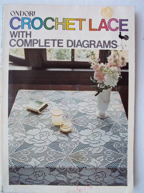 Ondori CROCHET LACE with complete diagrams s/c book 70's vintage