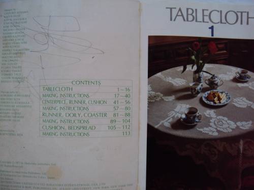 Ondori CROCHET LACE with complete diagrams s/c book 70's vintage
