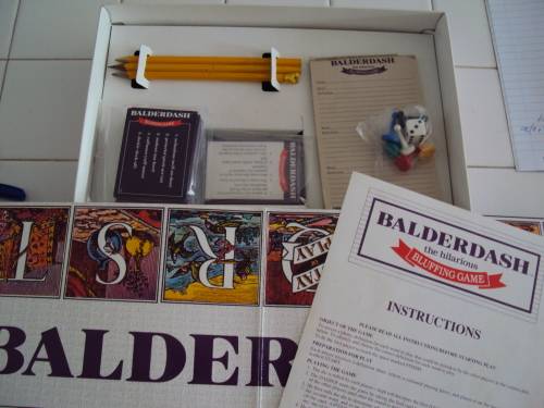 BALDERDASH bluffing board game by Arlenco Ages 10-adult 2-6 players