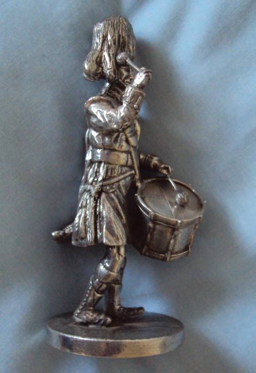 TENOR DRUMMER a DAVID McMASTER original 1 of 1000 (180gr weight - pewter) 10.5cm tall