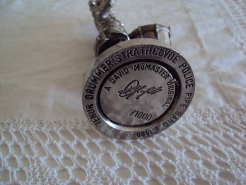 TENOR DRUMMER a DAVID McMASTER original 1 of 1000 (180gr weight - pewter) 10.5cm tall