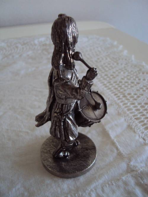 TENOR DRUMMER a DAVID McMASTER original 1 of 1000 (180gr weight - pewter) 10.5cm tall