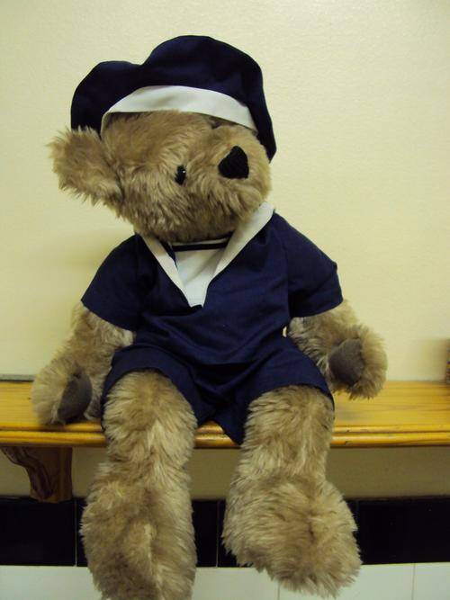 SAILOR TEDDY BEAR.. needs a dip in the sea