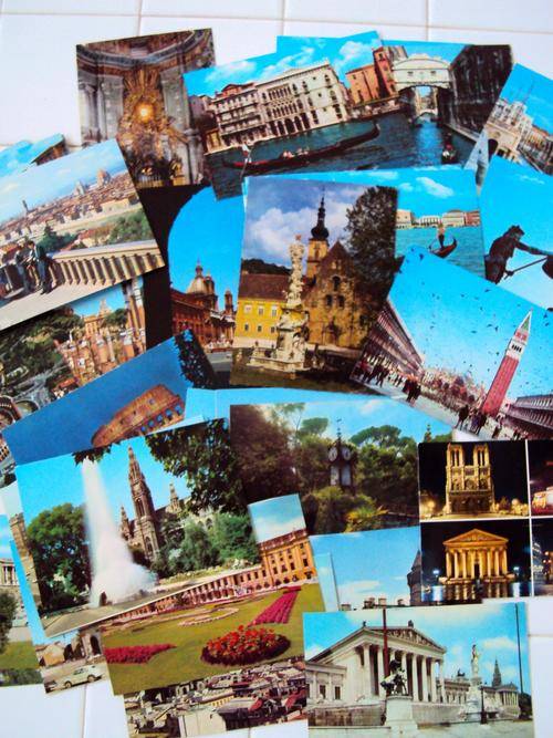 Lot of over 45 unused vintage Postcards (great for pub wall or placed on tables for patrons interest