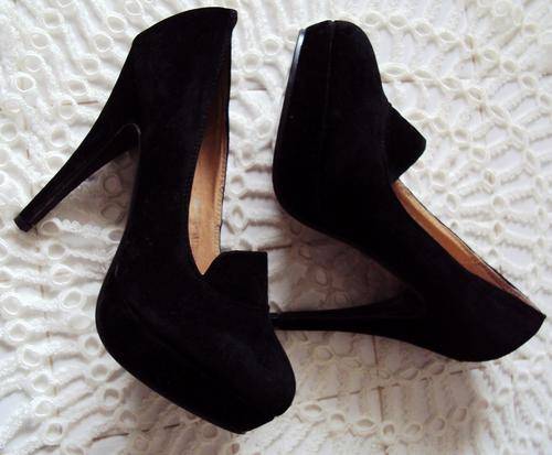 Killer Stilletos black suede - size 6 (unworn)