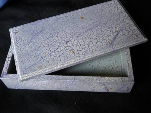 Wooden purple box