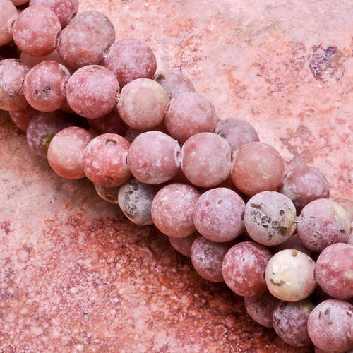 MARYKAY  - NATURAL PINK LEPIDOLITE GEMSTONE BEADS - IDEAL FOR CRAFTS/BEADING 12/10