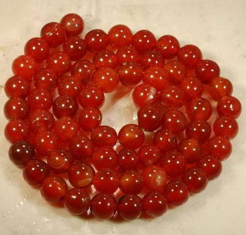 MARYKAY - NATURAL RED CARNELIAN GEMSTONE BEADS - IDEAL FOR CRAFTS/BEADING