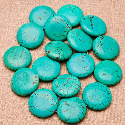 MARYKAY  - NATURAL TURQUOISE  GEMSTONE BEADS - IDEAL FOR CRAFTS/BEADING 24/7R