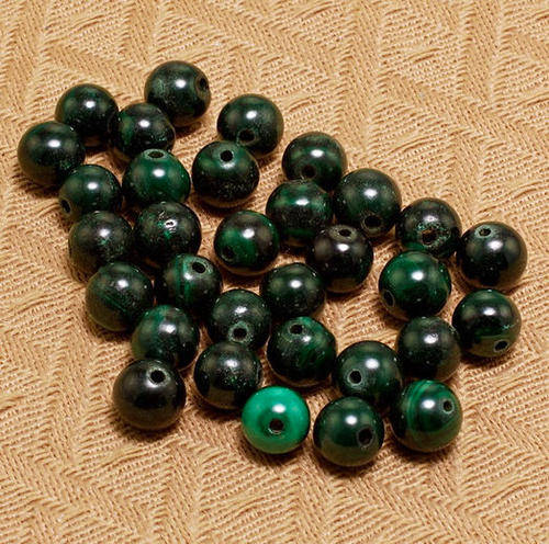 MARYKAY - MALACHITE GEMSTONE BEADS - IDEAL FOR CRAFTS/BEADING 6