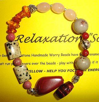 MARYKAY - RELAXATION SOOTHING BEADS - GENUINE GEMSTONE WORRY BEADS