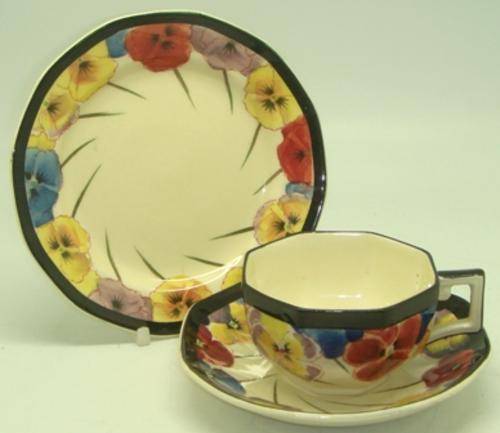 Royal Doulton Pansy Trio