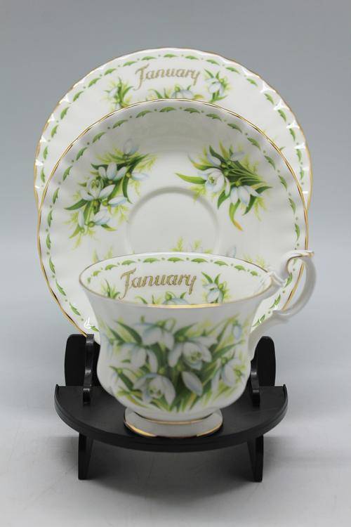 Royal Albert Snowdrop January Trio.