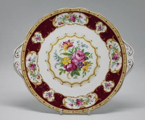 Royal Albert Lady Hamilton Pattern Cake Plate.