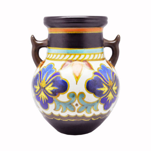 Medium Sized Gouda Irene Pattern Double-Handled Vase