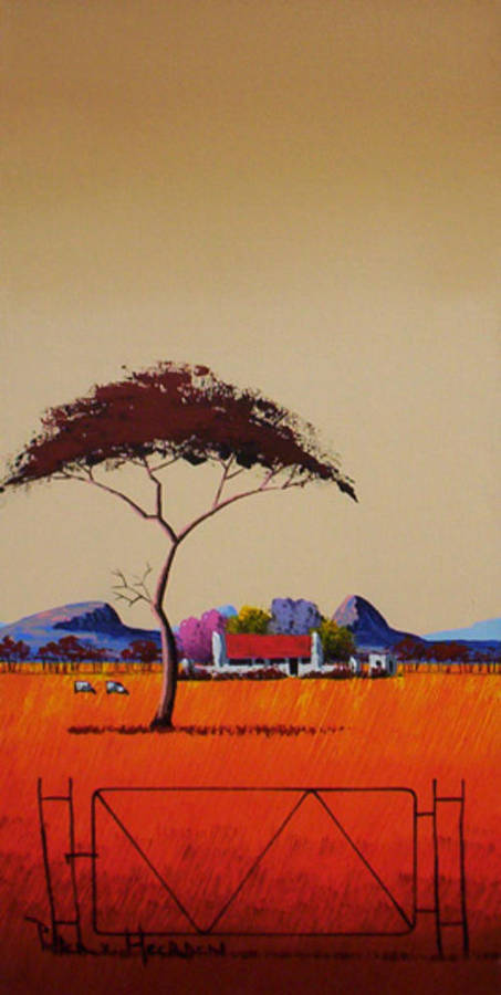 Red Landscape 1 (300mm x 600mm)