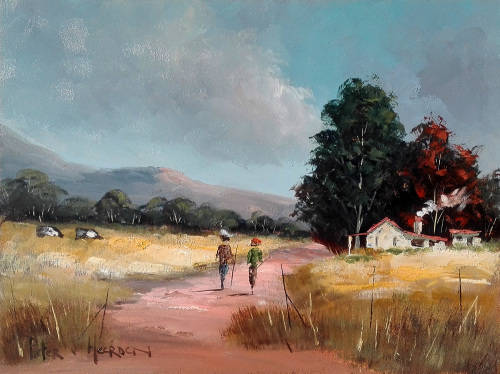 Two farmerworkers (300mm x 400mm)