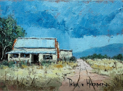 Abanded old farmhouse (155mm x 220mm)