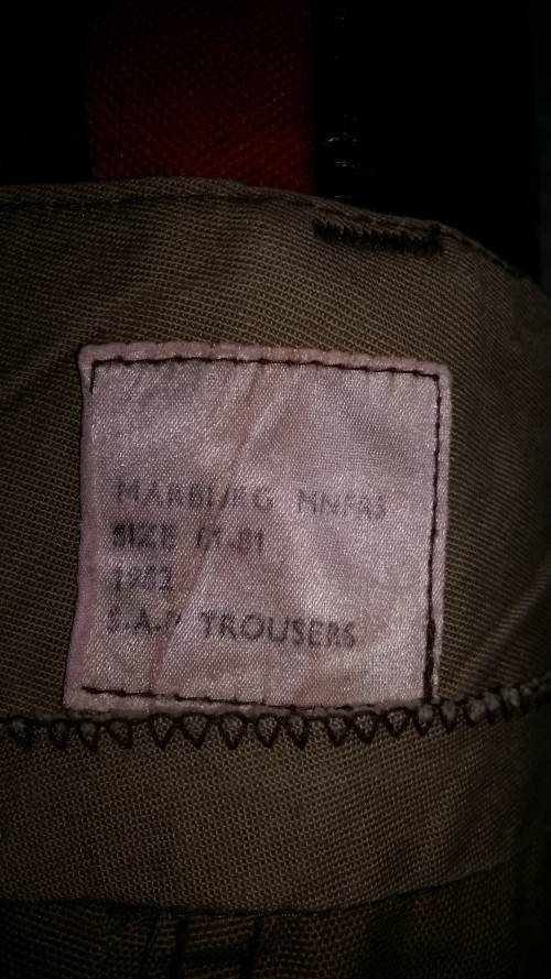 1980 issue SWA Koevoet camo shirt and trousers set (Auction 1)