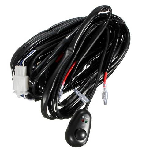 12V 40A Work LED HID Fog Driving Light Bar Wiring Harness Switch Relay