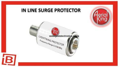 Aerial King In-Line Coaxial Cable Surge Protector For Satellite / TV Antenna