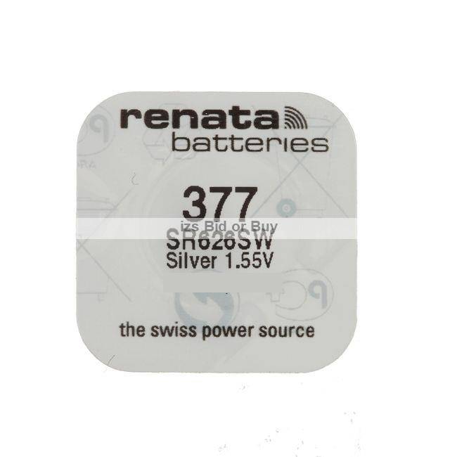 Renata 377 SR626SW Silver 1.55V Battery