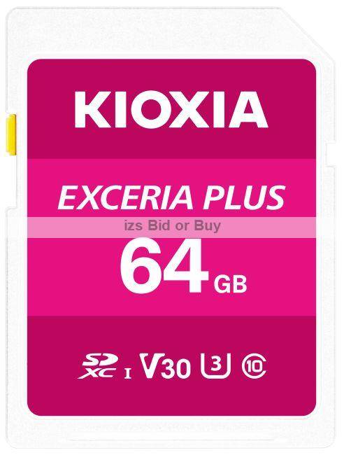 Kioxia Exceria Plus 64GB SDXC Memory Card UHS-I U3 Class 10 V30 4K