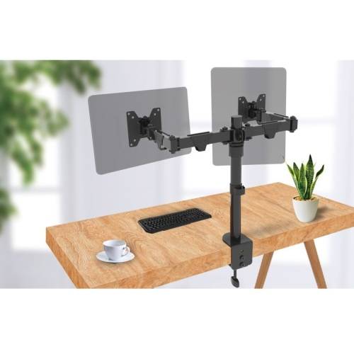 Ellies Double Arm Height Adjustable Monitor Mount 13` - 32` ***WOW***