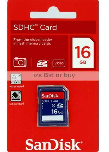 Sandisk 16GB SDHC Card ***NO RESERVE*** WOW