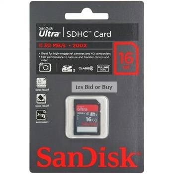 Sandisk 16GB Ultra SDHC Card - Class 6 ***NO RESERVE***