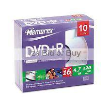 Memorex 10 Pack Blank Lightscribe DVD+R ***NO RESERVE***