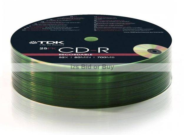 TDK CD-R 700MB 25 Pack ***WOW***