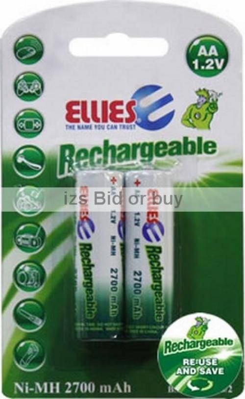 Rechargeable AA Batteries 2700mAh