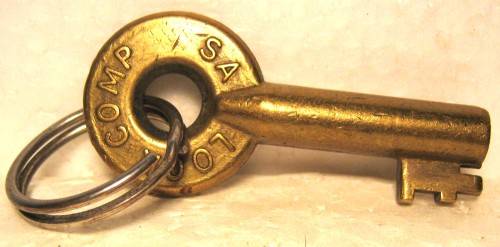 OLD SOUTH AFRICAN RAILWAYS SWITCH KEY DATED 1981 IN VERY GOOD CONDITION