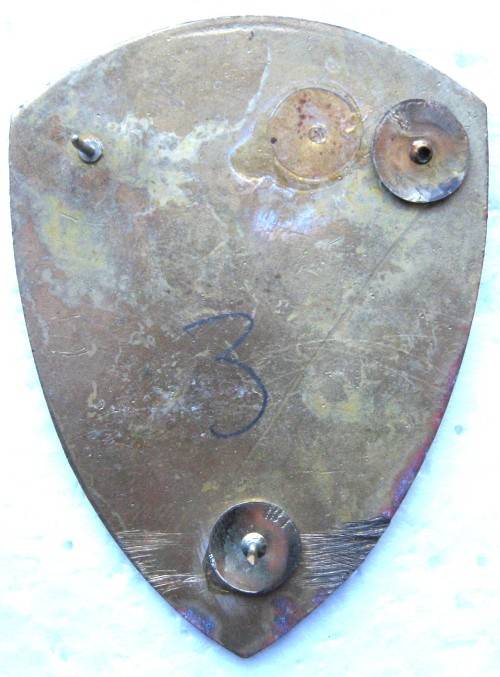 3 MILITARY HOSPITAL FLASH WITH 2 REPLACED PINS IN GOOD CONDITION