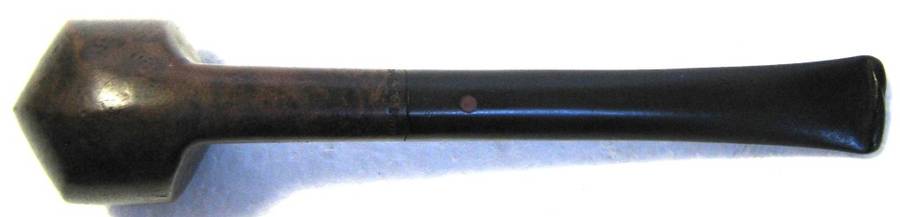 FRENCH DR BOSTON BRUYERS 6778 PIPE TOOTH HOLE IN STEM, 15 CM LONG, BOWL 3.5 CM HIGH, 3.2 CM WIDE