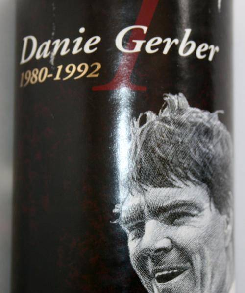 CAPTAIN MORGAN TIN WITH PHOTO & WRITE UP ON DANIE GERBER GIVING HISTORY ETC ON HIM