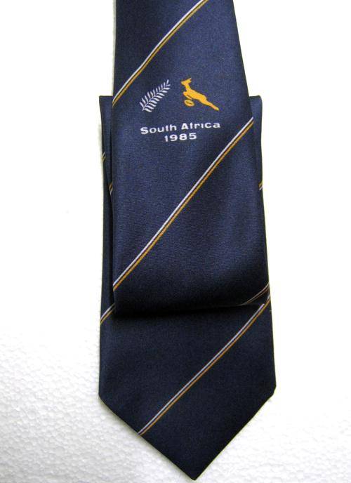 1985 SPRINGBOKS vs NEW ZEALAND RUGBY TIE IN GOOD CONDITION